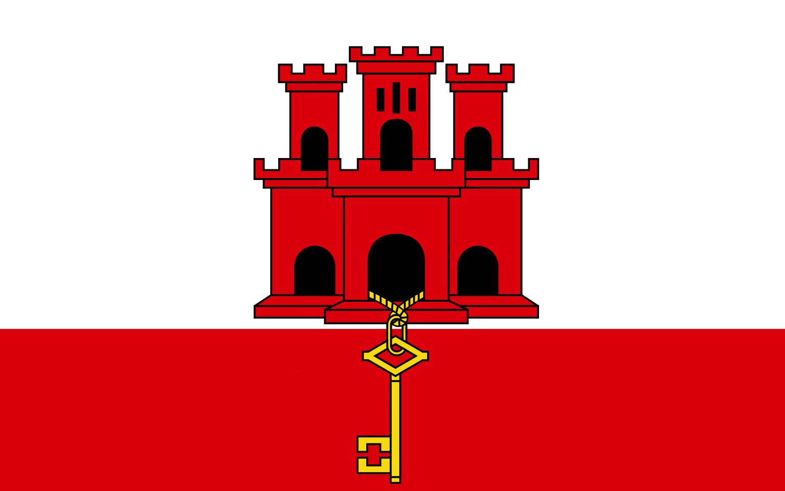 Flagge Gibraltar